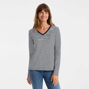 Supima Cotton Long Sleeve V-Neck T-Shirt