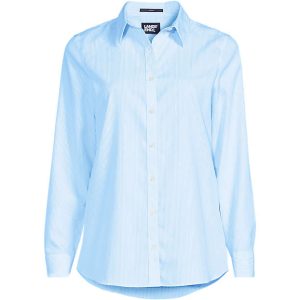 Women's Wrinkle Free No Iron Button Front Shirt