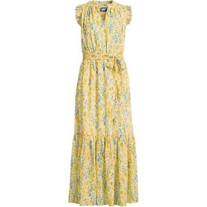 Women's Chiffon Maxi Dress with Ruffle Detail