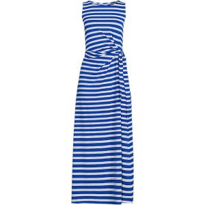 Women's Cotton Modal Sleeveless Tie Waist Maxi Dress