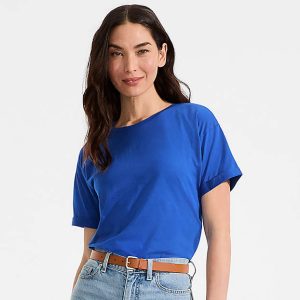 Women's Oversized Supima Short Sleeve Crew Neck T-Shirt