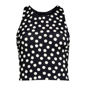 Women's High Neck Racerback Midkini Top