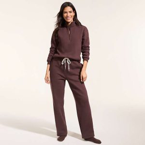 Women's Serious Sweats High Rise Relaxed Straight Leg Pants - Set Bottom