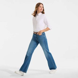 Women's Soft Denim High Rise Classic Flare Jeans