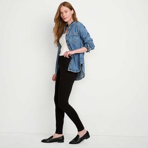 Women's High Rise Ponte Polished Leggings