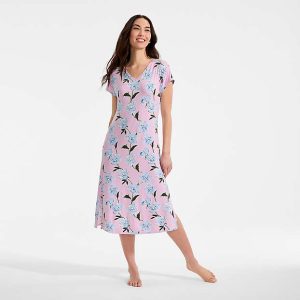 Women's Cooling Cap Sleeve Midi Nightgown