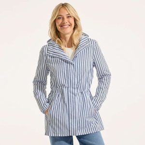 Women's Print Waterproof Hooded Packable Raincoat