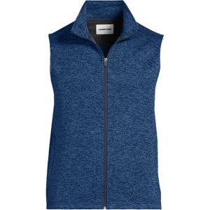Unisex Sweater Fleece Zip Front Vest