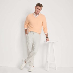 Men's No Iron Traditional Fit Plain Front Chino Pant