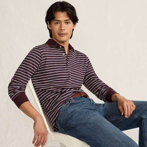 Men's Long Sleeve Cotton Supima Polo Shirt
