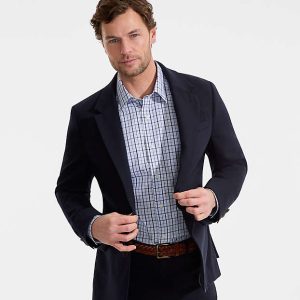Men's No Iron Supima Cotton Pinpoint Straight Collar Dress Shirts