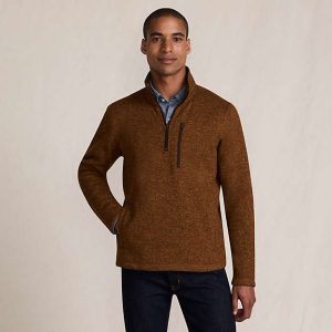 Men's Sweater Fleece Quarter Zip Pullover