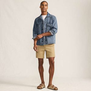 Men's Denim Utility Shirt Jacket