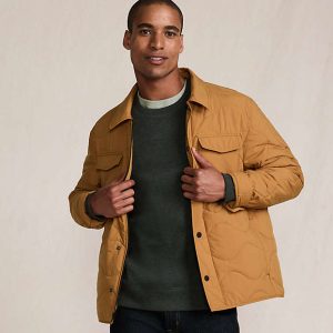 Men's Quilted Insulated Shirt Jacket