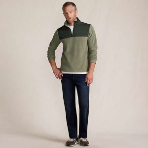Men's Anyweather RainDefense Fleece Mixed Media Quarter Zip Pullover