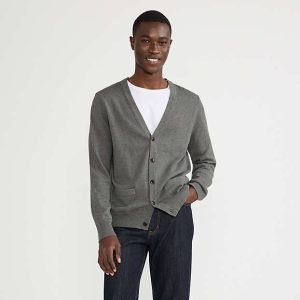 Men's Fine Gauge Cotton Cardigan