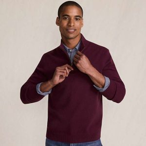 Men's Cashmere Quarter Zip