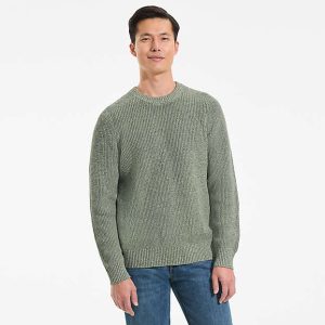 Men's Cotton Drifter Saddle Crewneck Shaker Sweater