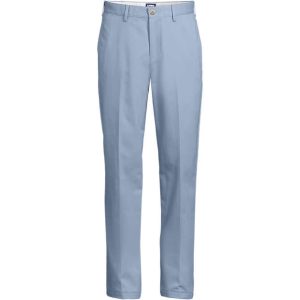 Men's No Iron Comfort Waist Traditional Fit Plain Front Chino Pant