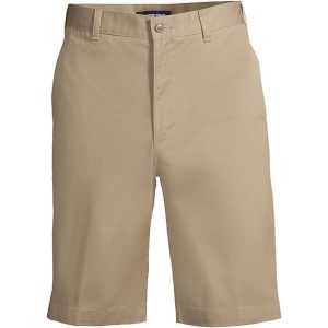 Men's Plain Front Blended Chino Shorts