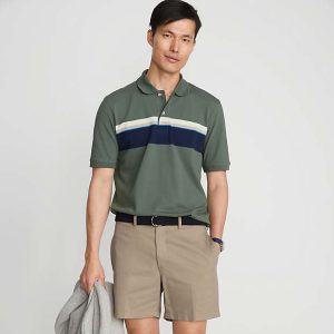 Men's No Iron 6" Plain Front Chino Short