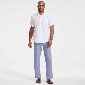 Men's Classic Fit Linen Blend Deck Pant