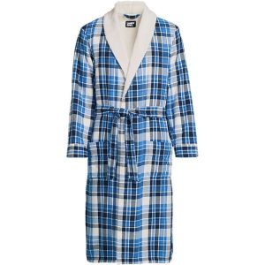 Men's Sherpa Fleece Lined Flannel Robe