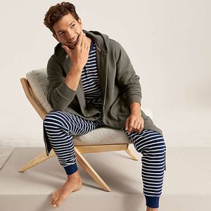 Men's Waffle Short Sleeve Pajama Henley