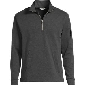 Men's Long Sleeve Cooling Performance Pique Quarter Zip