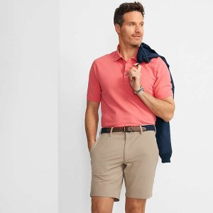 Men's 9" Straight Fit Flex Performance Chino Golf Shorts