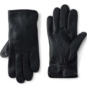 Men's Cashmere Lined EZ Touch Leather Gloves