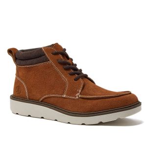 Men's Moc Toe Flannel Lined Lace Up Boots