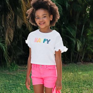 Girls Twill 5 Pocket Shorts