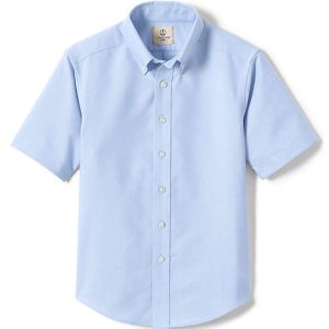 Boys Short Sleeve Oxford Dress Shirt