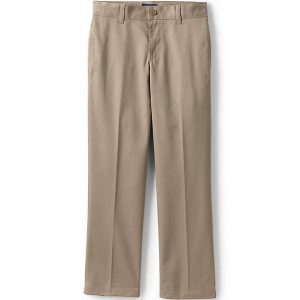 School Uniform Boys Iron Knee Blend Plain Front Chino Pants