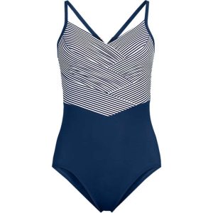 Women's SlenderSuit Pleated Low Leg One Piece Swimsuit