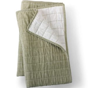 Essential Cotton Windowpane Reversible Bed Blanket