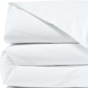 300 Thread Count Cotton Smooth Percale Duvet Bed Cover and Sham