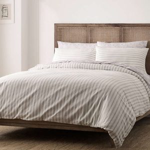 Blue Loom Saylor Stripe Cotton Duvet Cover Set
