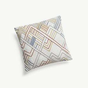 Blue Loom Savanah Lattice Cord Cotton Decorative Throw Pillow