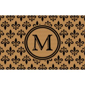 Matterly Neighburly Monogrammed Doormat Fleur Field