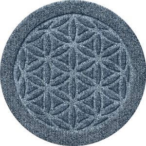 Matterly Waterblock 12" Round Flower of Life Plant Trivet - Set of 4