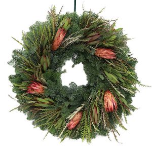 Teufel 18" Grevillea and Protea Wreath