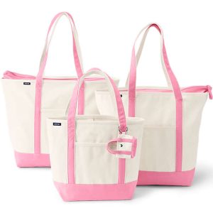 4 Pack Canvas Pocket Tote Bundle