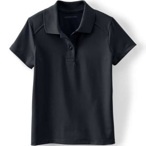 School Uniform Girls Short Sleeve Feminine Fit Rapid Dry Polo Shirt
