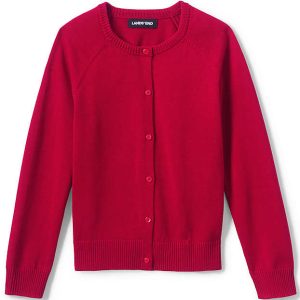 School Uniform Girls Cotton Modal Cardigan Sweater