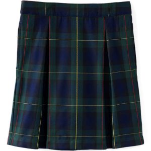 School Uniform Girls Plaid Skort Top of Knee