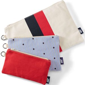 Zip Canvas Pouch 3 Pack